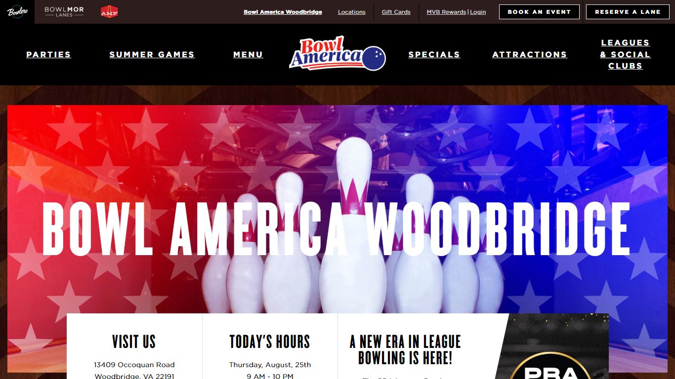 Bowling Alley & Party Venue in Woodbridge | Bowl America Woodbridge